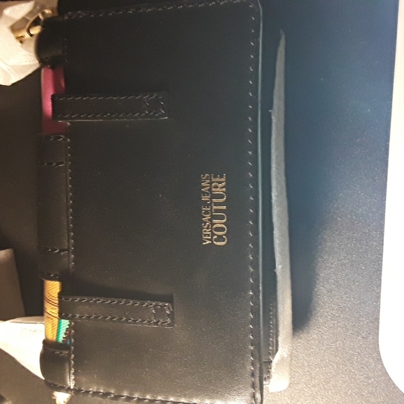 Genuine Versace Jeans Couture Leather Convertible Printed Crossbody - Picture 2 of 15